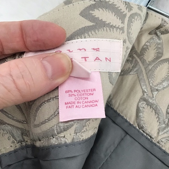 PINK Tartan 2 Piece Suit Floral Metallic Jacket & Skirt Career Wedding Size 4/6 - Picture 3 of 12